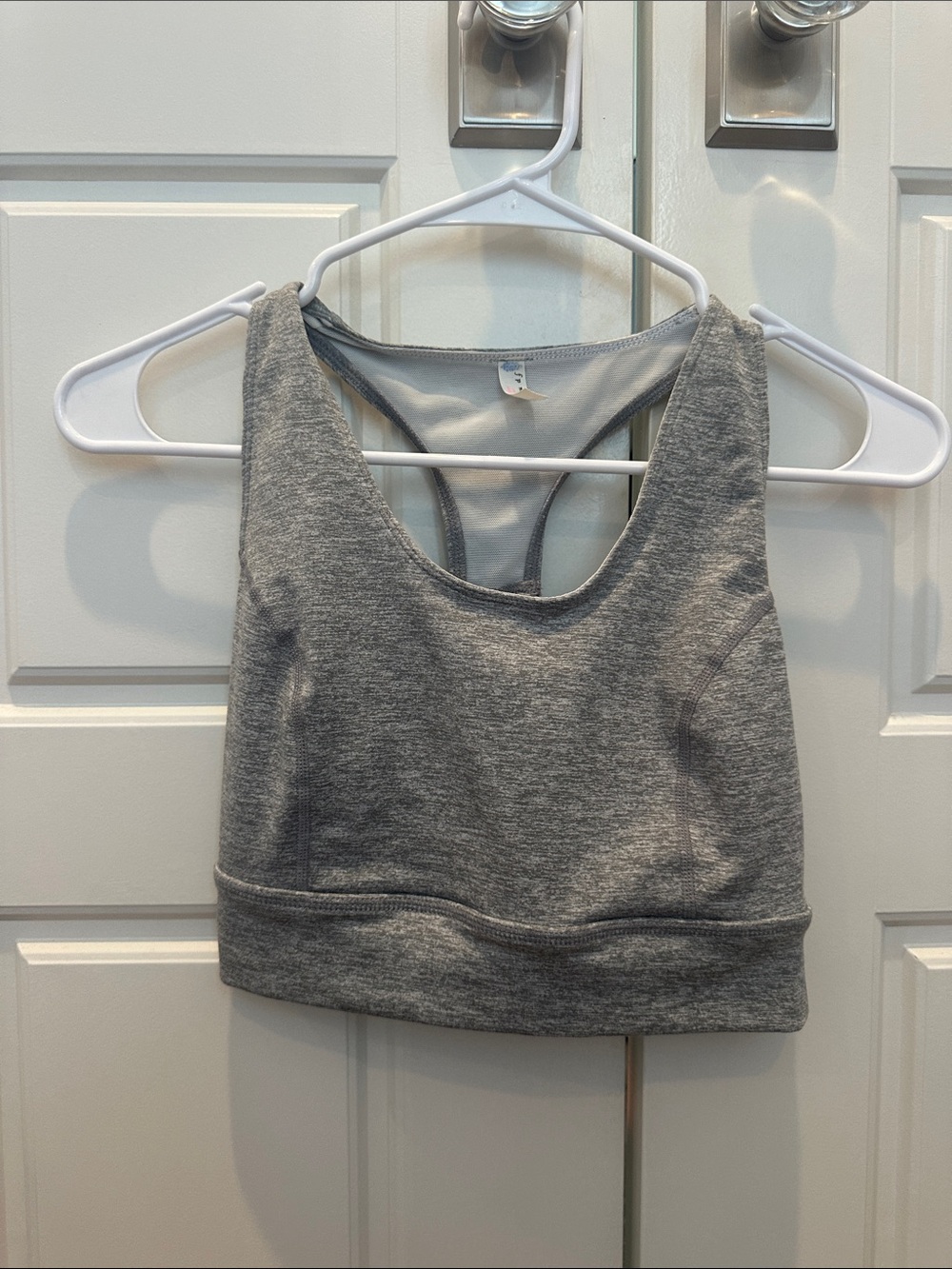 FP Movement by Free People Heather Gray Racerback Sports Bralette